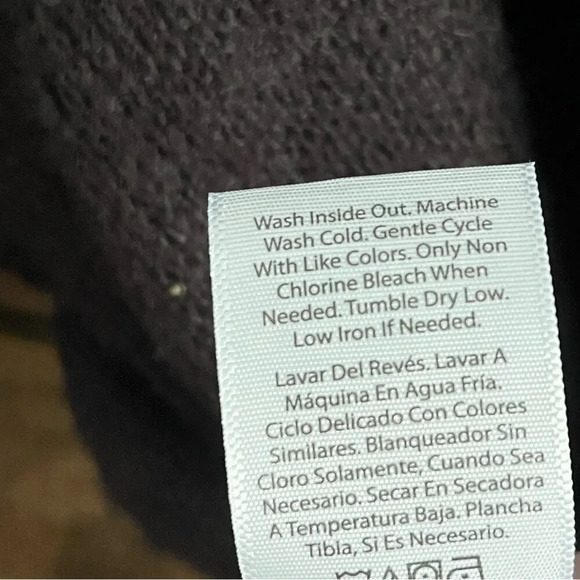 Time And Tru Black Maternity‎ Mock Neck Sweater Size Large - Picture 11 of 11